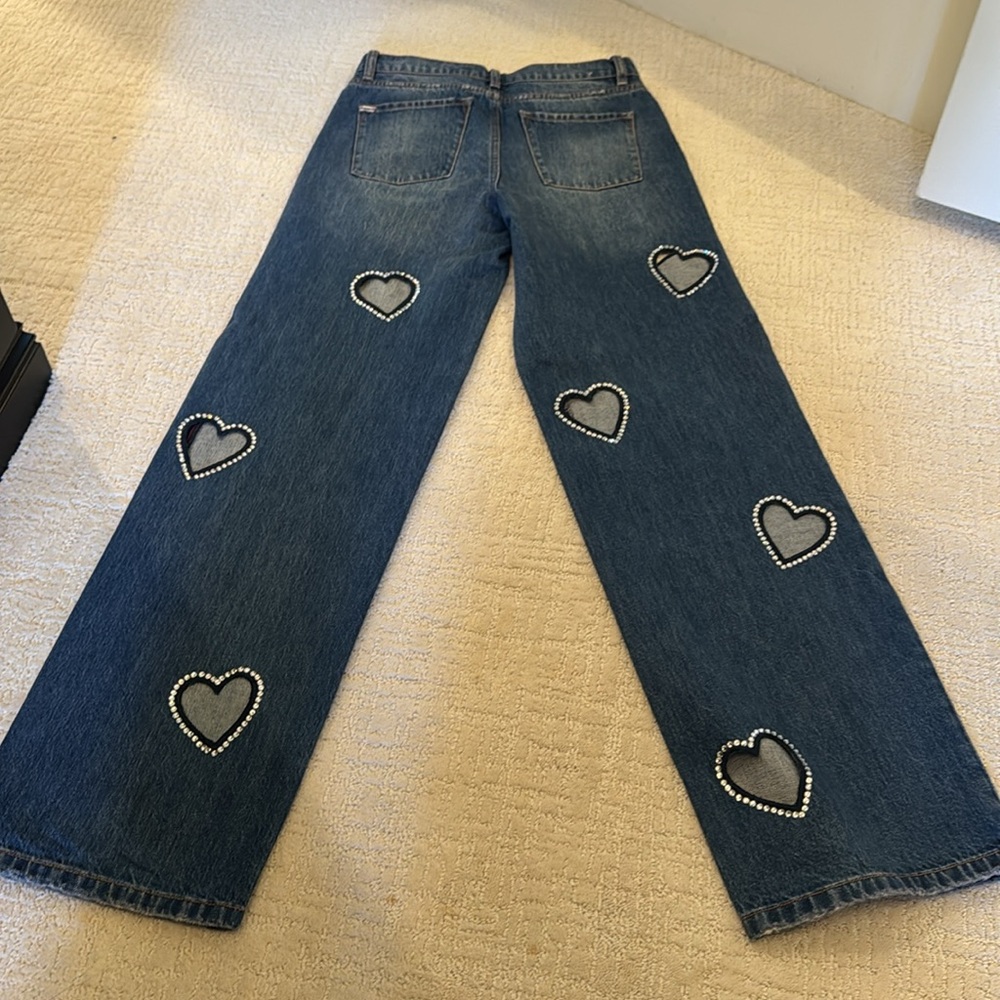 Alice + Olivia Heart Cutout Jeans - Picture 4 of 4